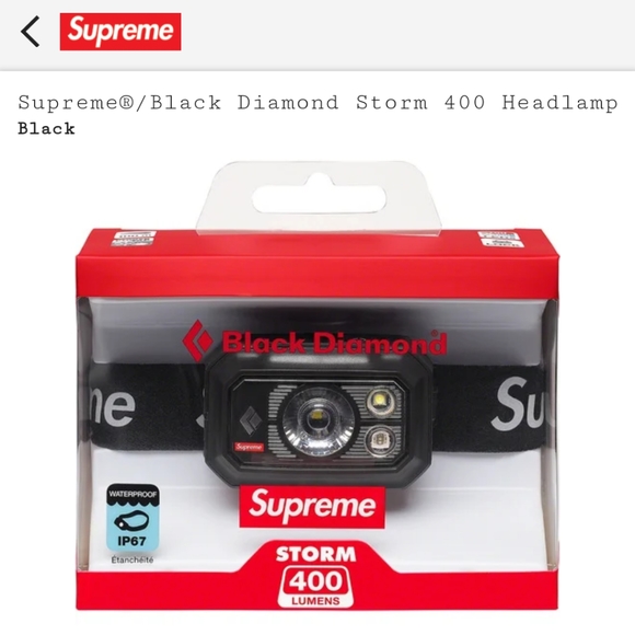 Supreme/Black Diamond Storm 400 headlamp - Picture 3 of 6